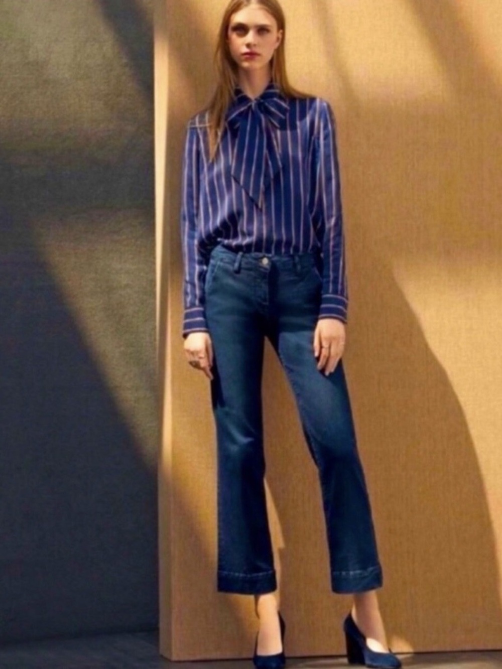 FRAME Denim Le Slim Straight Trouser in Denrock